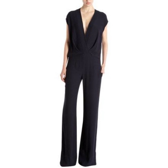 L’AGENCE Black wide leg Jumpsuit size 6 - Picture 1 of 9